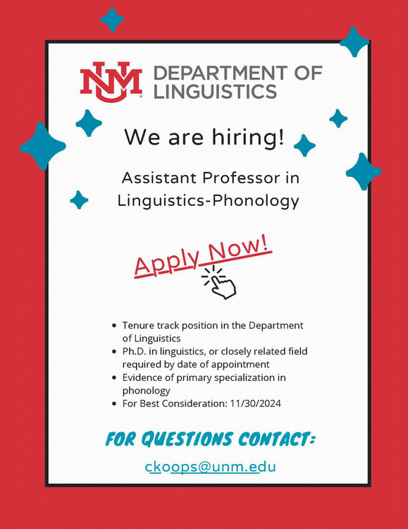 phonology position flyer